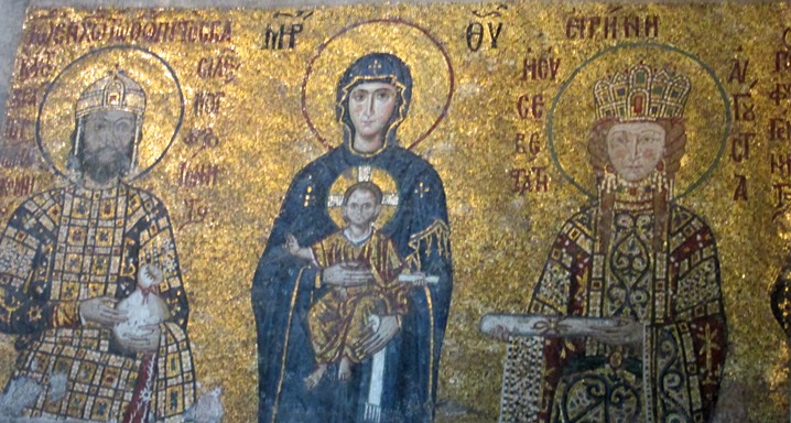 Mosaïque de la Vierge à l'Enfant, Sainte Sophie