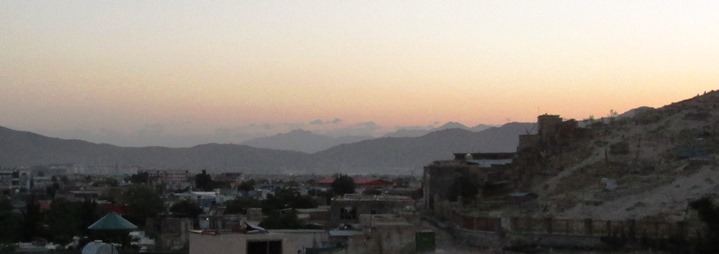 Crépuscule du matin à Kaboul