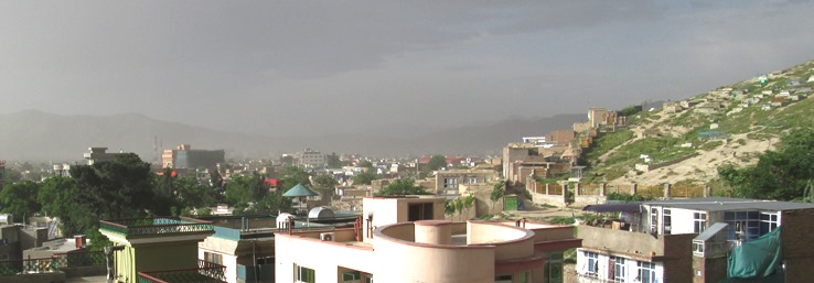 Tempête de poussière à Kaboul