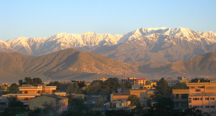 Lever de soleil sur Kaboul