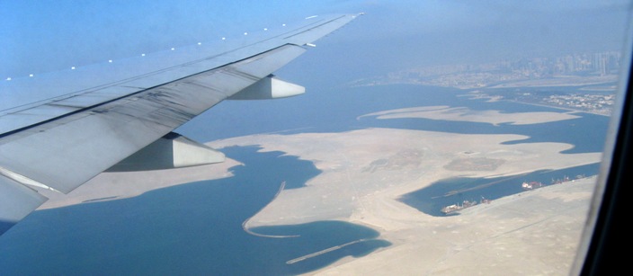 Vue aérienne de Dubaï